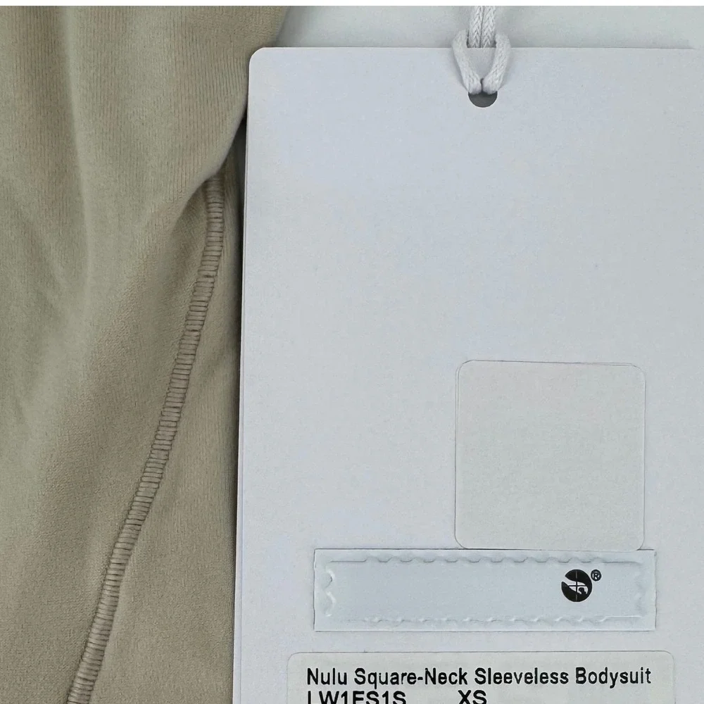 Lululemon Wundermost Square-Neck Sleeveless‎ Bodysuit Mojave Tan Nulu LW1ES1S XS
